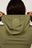 IVY GREEN OVERLAY CROPPED HOODIE